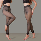 Upyogaa Fur-Lined Sheer Translucent Stockings – Upgraded