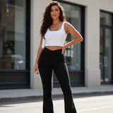 High waisted elastic jeans