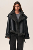 Avalon Bound Faux‑Shearling Jacket – Luxe Teddy Coat with Structure
