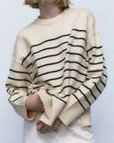Camille Striped Knit Sweater