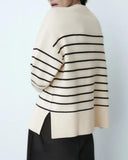 Camille Striped Knit Sweater