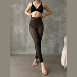 Upyogaa Fur-Lined Sheer Translucent Stockings – Upgraded