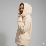 Classic Plush Hoodie – Oversized Soft-Touch Pullover