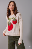 Fun Vegetable Print Round‑Neck Sweater – Whimsical Warmth & Everyday Style