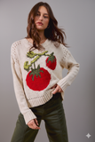 Fun Vegetable Print Round‑Neck Sweater – Whimsical Warmth & Everyday Style