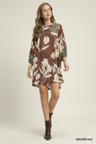 Whimsical Floral Babydoll Dress with Flowy High‑Low Hem