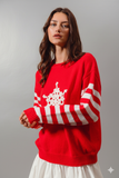 Cozy Crochet Snowflake Christmas Sweater – Festive Crochet Embellished Knit