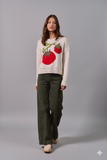 Fun Vegetable Print Round‑Neck Sweater – Whimsical Warmth & Everyday Style