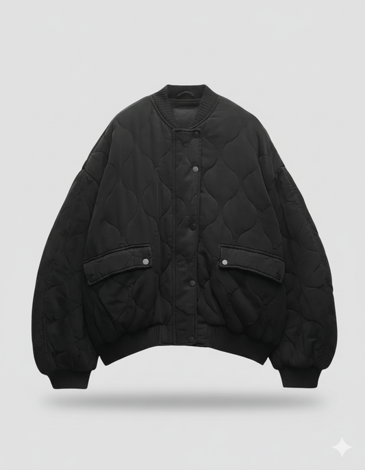 Oversized Padded Bomber Jacket