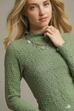 Umgee Textured Crinkle Long Sleeve Top – Soft Stretch Knit with Everyday Edge
