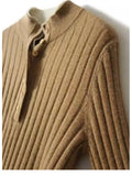Valente Ribbed Wool – Refined Knit & Button