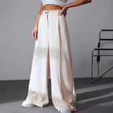 Flow Tailored Pants – High-Waist Wide-Leg Elegance
