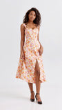 Elegant Dahlia Midi Sundress