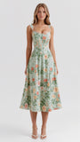 Elegant Dahlia Midi Sundress