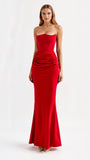 Elegant Luciana Strapless Maxi Dress