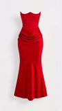 Elegant Luciana Strapless Maxi Dress