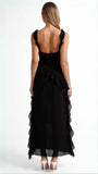Elena Long Ruffle Dress