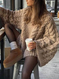 Hearthside Cable Knit Sweater for a Chic, Cozy Look