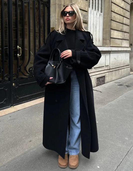 Celeste Oversized Wool-Blend Coat