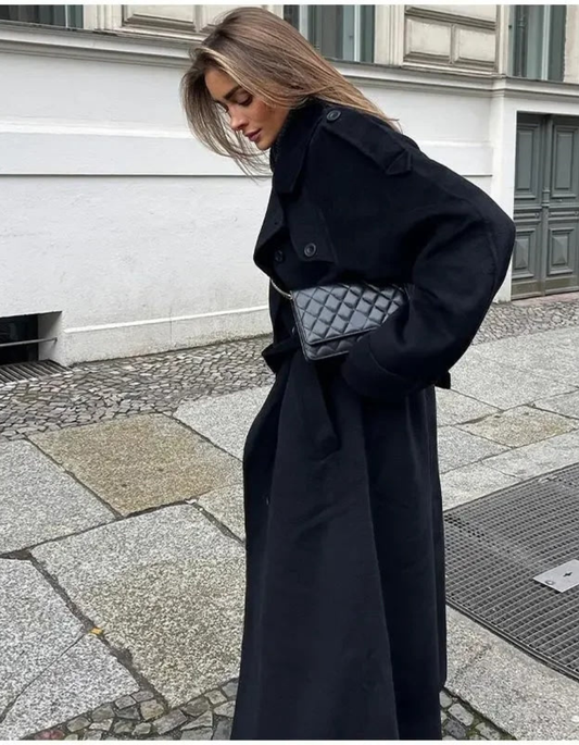 Celeste Oversized Wool-Blend Coat