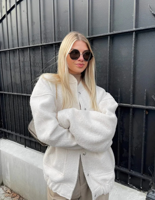 Holloway Wool Blend Oversized Jacket - Cozy and Stylish