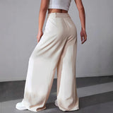 Flow Tailored Pants – High-Waist Wide-Leg Elegance