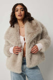 Soho Whisper Faux Fur Coat – Luxe Teddy Statement Coat