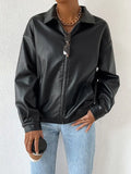 Revel Luxe Faux Leather Jacket - Stylish & Trendy Outerwear