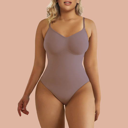 Tummy Control Shapewear Adjustable Straps Seamless Thong Body Shaper