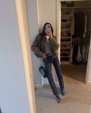 Sahara Suede‑Effect Bomber Jacket – Plush Texture Meets Relaxed Cool