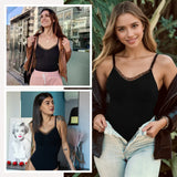 Lace Tummy Control Shapewear Adjustable Straps Seamless Half-Cover Bodysuit