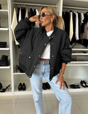Oversized Padded Bomber Jacket