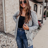 Dames Herfst Casual Lange Mouwen Knopenloos met Open Voorzijde en Gebreid Kabelvest (Koop 2, Gratis Verzending)