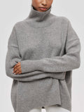 Oversized Ribbed Turtleneck Sweater