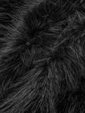 Black Luxe Faux Fur Jacket – Plush Elegance with Bold Silhouette