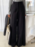 High-Waisted Wide-Leg Pants – Classic Tailored Silhouette