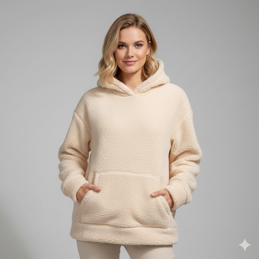 Classic Plush Hoodie – Oversized Soft-Touch Pullover