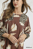 Whimsical Floral Babydoll Dress with Flowy High‑Low Hem