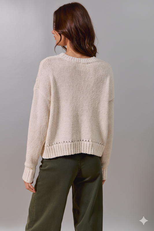 Fun Vegetable Print Round‑Neck Sweater – Whimsical Warmth & Everyday Style