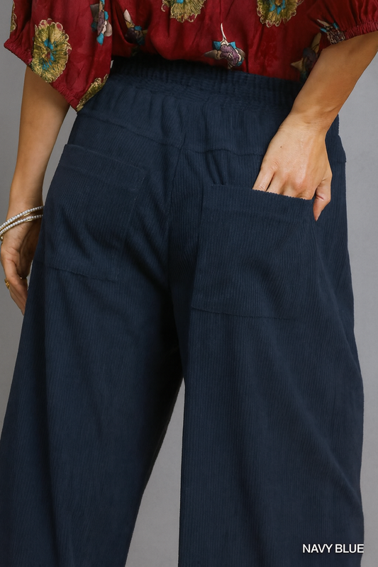 Effortlessly Chic Corduroy Wide-Leg Pants