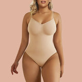 Tummy Control Shapewear Adjustable Straps Seamless Thong Body Shaper