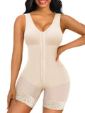 Full Body Hooked Faja Bodysuit with Zipper Crotch