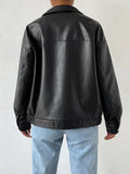 Revel Luxe Faux Leather Jacket - Stylish & Trendy Outerwear
