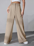 Flow Tailored Pants – High-Waist Wide-Leg Elegance