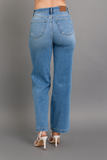 High-Rise Straight Jeans for Curvy Figures – Judy Blue Stretch Denim