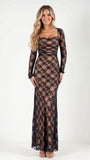 Elegant Nerissa Lace Maxi Dress